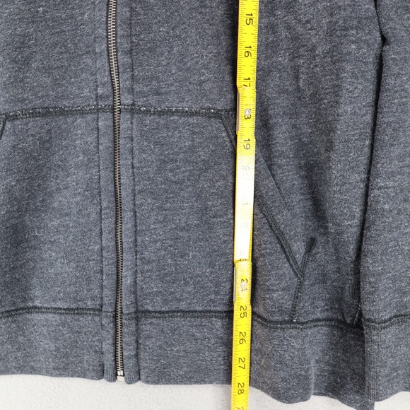 Polo Ralph Lauren Dark‎ Grey Waffle Lined Hood Full Zip Heavy Sweatshirt XL - Picture 6 of 6